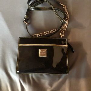 Dooney and Bourke Black patent leather crossbody